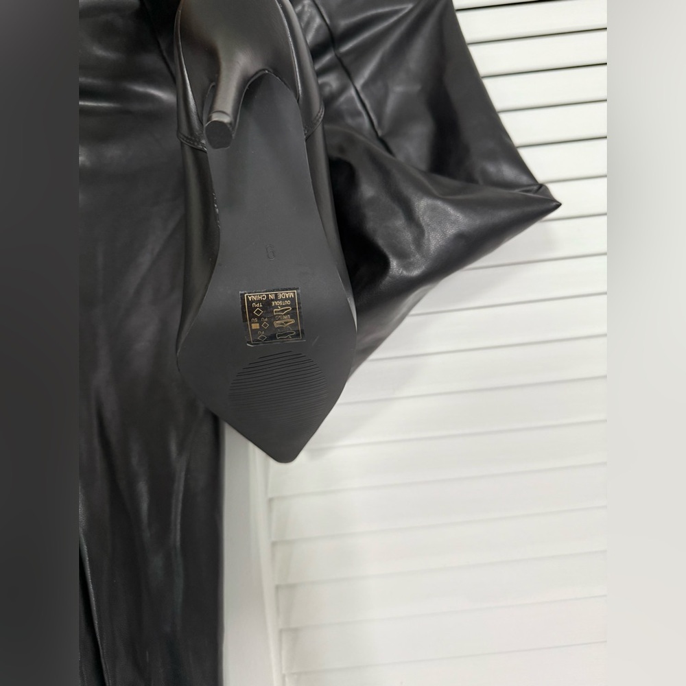 Azalea Wang KayKay Sexy stiletto Slim boot pants in black stretch - Picture 8 of 12